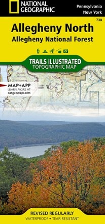 National Geographic Allegheny North Trail Map - Allegheny National Forest 0