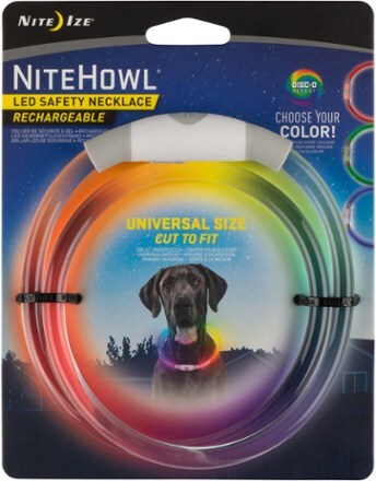 Fruilibee Pets LED Light-Up Dog Collar For Night Safety - Adjustable Nylon, Visible Light