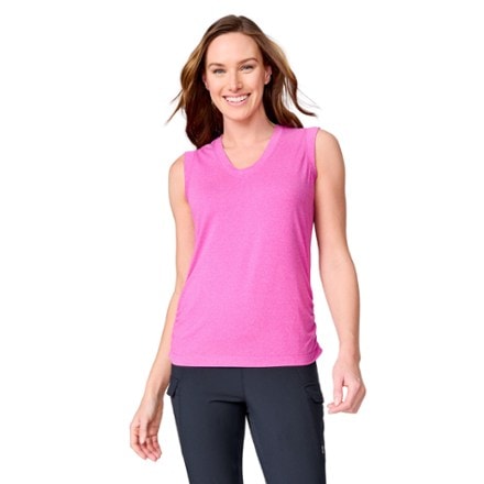 Free Country Microtech Chill B Cool Shirred Tank Top - Women's 0
