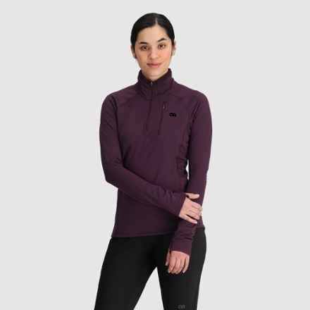 Outdoor Research Vigor Grid Fleece Quarter-Zip Pullover - Women's 1