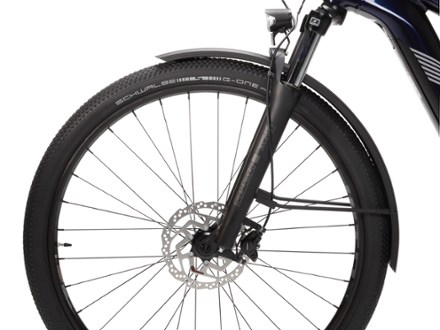 Cannondale Tesoro Neo X 2 Electric Bike Front fender & disc brakes (Midnight Blue)