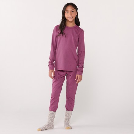 Couche De Base REI Co-op Laine Mérinos Enfant - Taille 10-12 - Noir - Demi-fermeture éclair