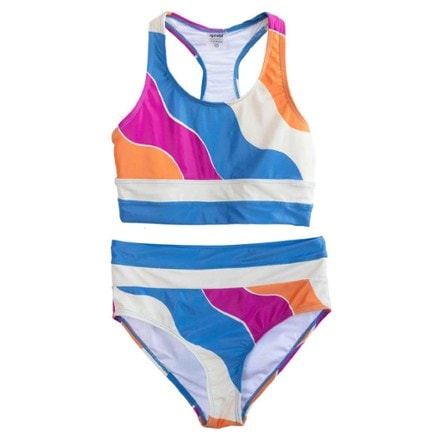 Nani Swimwear Mini Cut Back Crop Swimsuit Set - Girls' 0