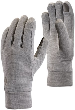 black wool gloves