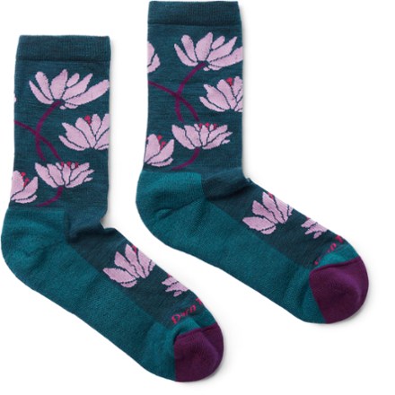 Darn Tough Lilies Crew Socks - Women's 0