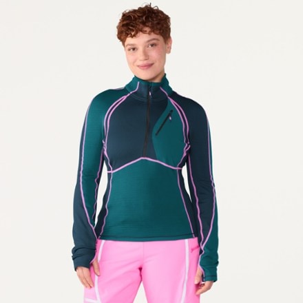 SENIQ Joytrek Grid Fleece Zip-Neck Pullover - Women's 2