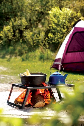 Griglia Pieghevole Coghlans 32x17 Cm | Ferro Cromato, Per Campeggio E Barbecue - Foto 13