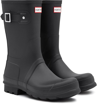 hunter boots short gray