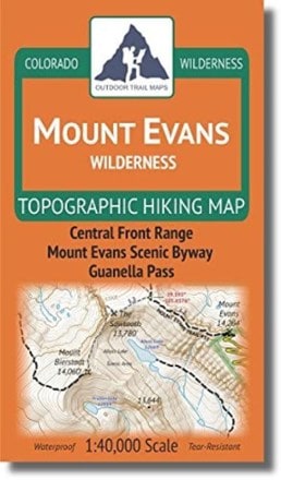 Outdoor Trail Maps Colorado Mount Evans Wilderness Map 0