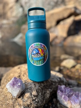 Abstract Hikes Hiking Heals My Soul Sticker 2