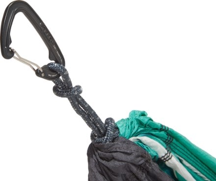ENO DoubleNest Hammock - Print Rainfly on and door open