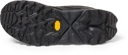 HOKA Anacapa Breeze Low Hiking Shoes - Men's Sole view (Black/Black)