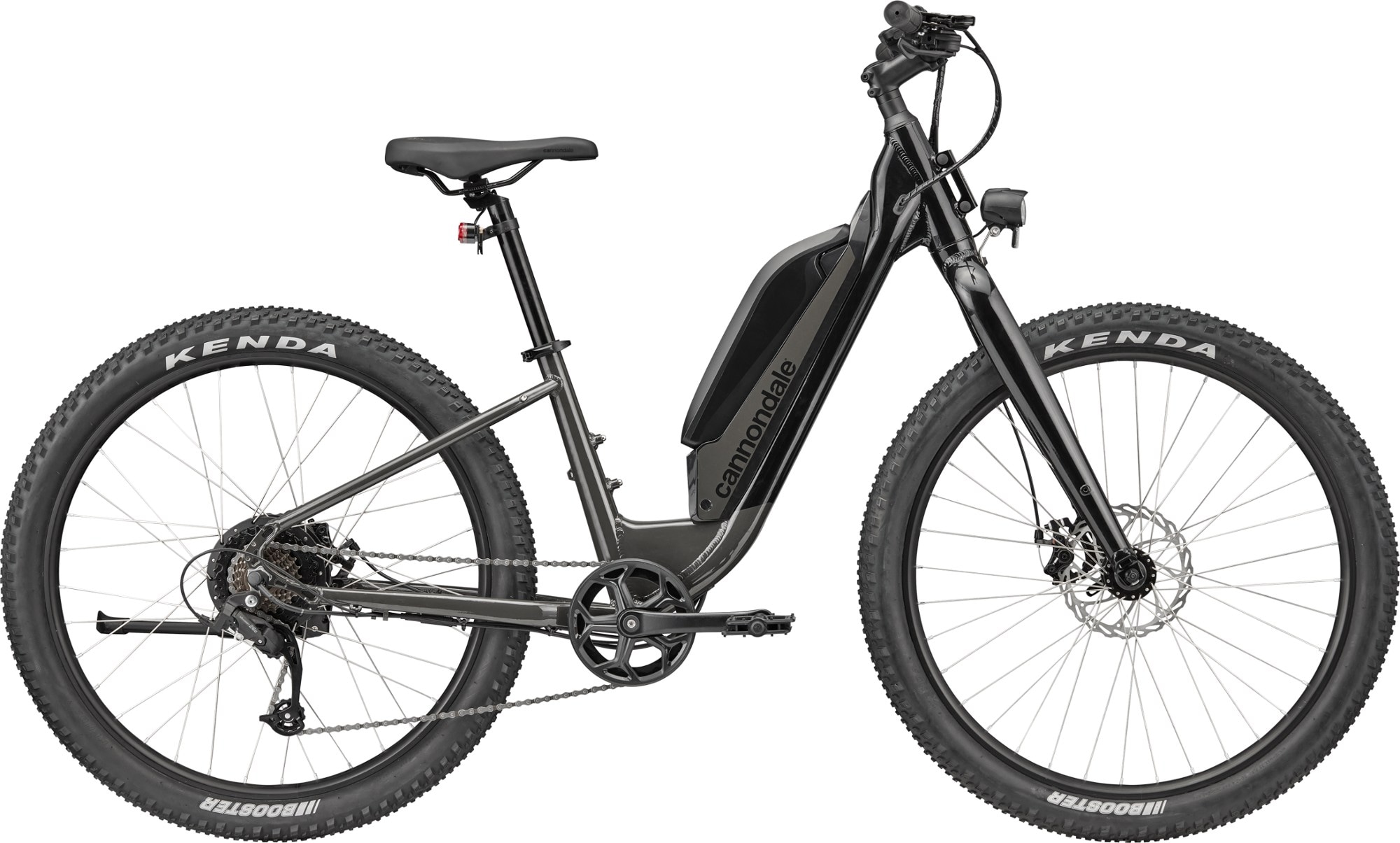 gray cannondale electric bike