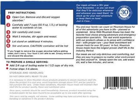 Mountain House Classic Spaghetti with Meat Sauce - #10 Can (7 Servings) 2
