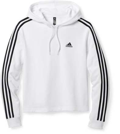 adidas 3-Stripes Crop Hoodie - Women's 0