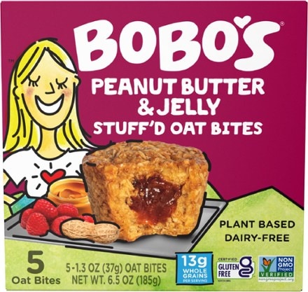 Bobo's Oat Bars Peanut Butter & Jelly Stuff'd Oat Bites - 5 Servings 0