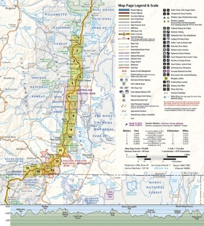 National Geographic Pacific Crest Trail Topographic Map Guide: Oregon South 2