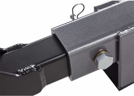 Yakima LongArm Truck Bed Extender Rack Detail view (Black)