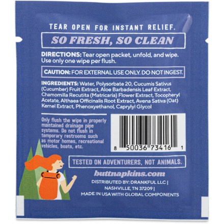 Butt Napkins Flushable Wipes 6