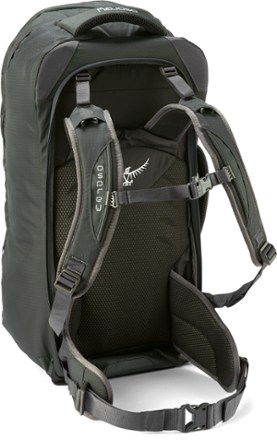 Osprey Farpoint 55 Travel Pack - Men's Back view (Volcanic Grey)