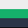 Color: White/Navy/Green Spark