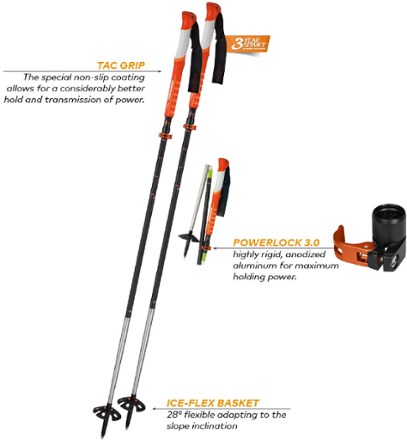 komperdell carbon ultralite vario 4 compact trekking poles