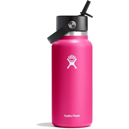 Hydro Flask Wide-Mouth Vacuum Water Bottle with Flex Straw Cap - 32 fl. oz. 0