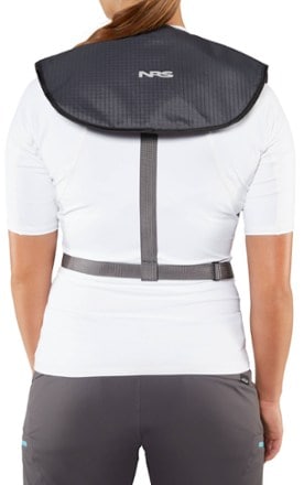 NRS Matik Inflatable PFD Back view (Charcoal)