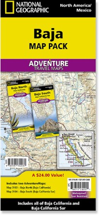 National Geographic Baja Adventure Travel Map Pack 0