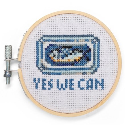 Kikkerland Sardine Mini Cross-Stitch Embroidery Kit 1