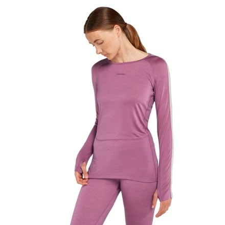 Icebreaker 125 ZoneKnit Long-Sleeve Crewe Base Layer Thermal Top - Women's 0
