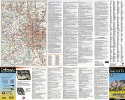 Benchmark Maps Colorado Recreation Map 1
