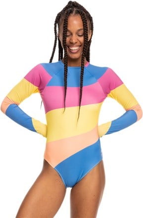Roxy Pop Surf Long-Sleeve One-Piece Swimsuit - Women's 1