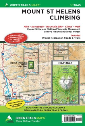 Green Trails Map 364S - Mount St. Helens Climbing 0