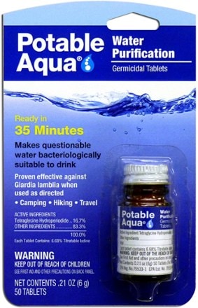 Potable Aqua Iodine Tablets  