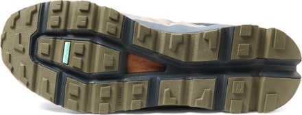 On Cloudvista Trail-Running Shoes - Men's Sole view (Midnight/Olive)