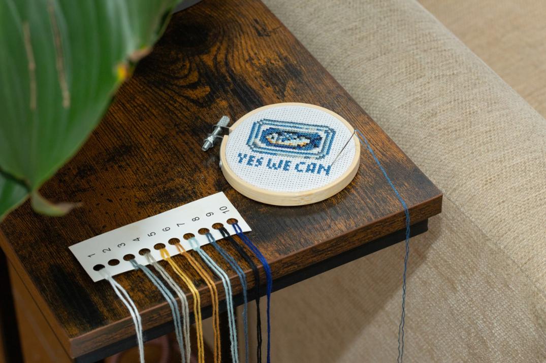 Location Image for Sardine Mini Cross-Stitch Embroidery Kit