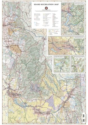 Benchmark Maps Idaho Recreation Map 2