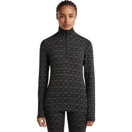 Icebreaker Merino 260 Vertex Long-Sleeve Half-Zip Alpine Geo Base Layer Top - Women's 1