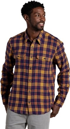 Toad&Co Indigo Flannel Long-Sleeve Shirt - Men's 0