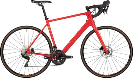 red gravel bicycle