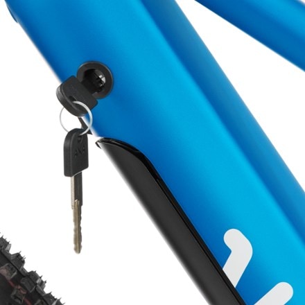 woom UP 6 Kids' Electric Mountain Bike Locking battery compartment