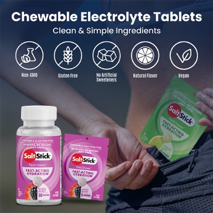 SaltStick FastChews Chewable Electrolyte Tablets - 10 Tablets 2