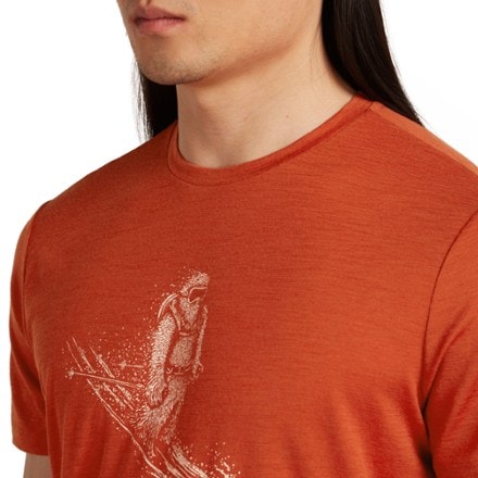 Icebreaker Merino 150 Tech Lite Skiing Yeti Base Layer T-Shirt - Men's 5