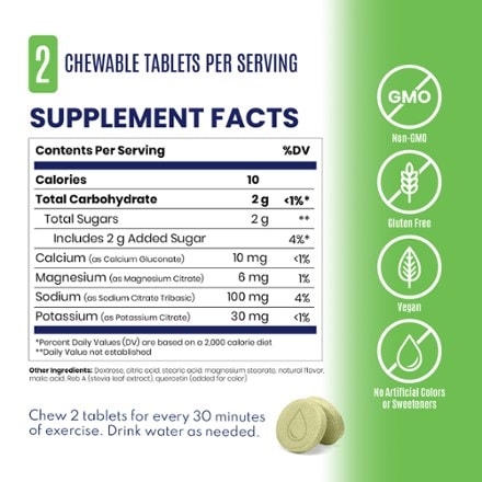 SaltStick FastChews Chewable Electrolyte Tablets - 10 Tablets 1