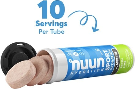 NUUN Sport + Caffeine Hydration Tablets - 10 Servings 1