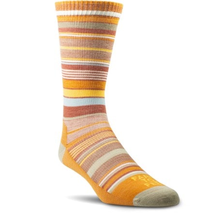 Farm to Feet Everyday Ithaca Stripe Ultralight No Cushion Crew Socks 0