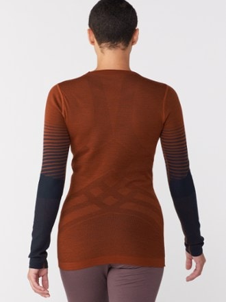 Smartwool Intraknit Thermal Merino Pattern Crew Base Layer Top - Women's 2