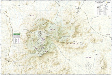 National Geographic Big Bend National Park Trail Map 1