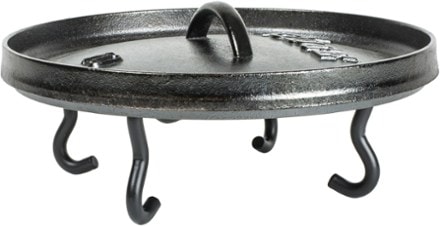 Lodge 4-in-1 Camp Dutch Oven Tool Shown with additional accessories not included (Black)